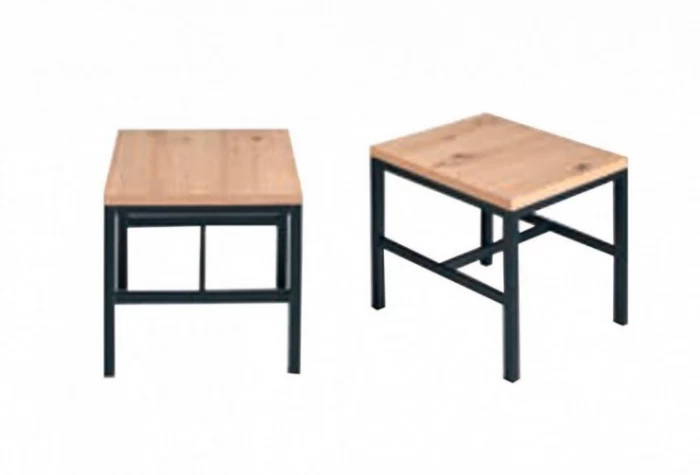 Mesa auxiliar-puff patas metal, Mod. Pufy Mesas auxiliares en Bilbao