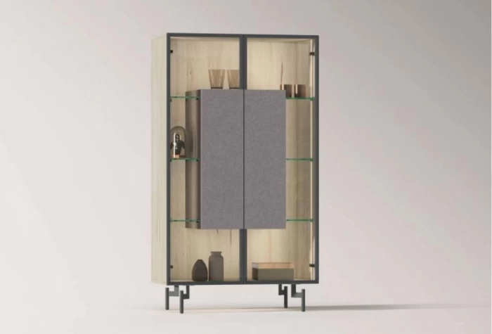 Vitrina de cristal de 90 cm, Mod. Haco Vitrinas de salón en Bilbao