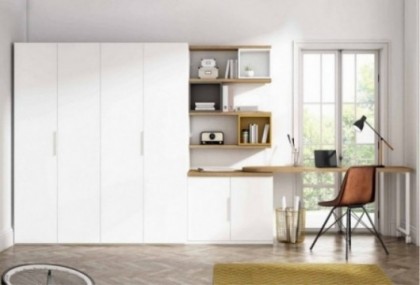 Armario juvenil con escritorio, Mod. Yumi Armarios juveniles en Bilbao