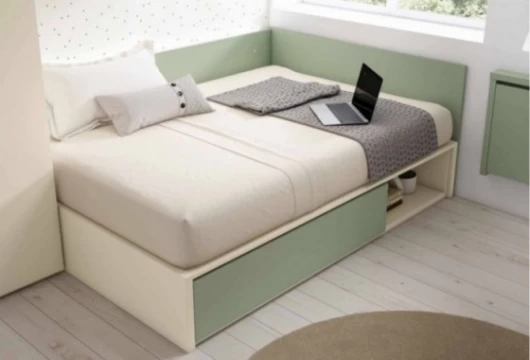 Dormitorio juvenil con cama tatami, Mod. Gardfield