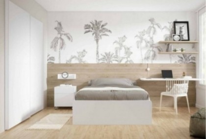 Dormitorio juvenil con cama individual, Mod. Lucky