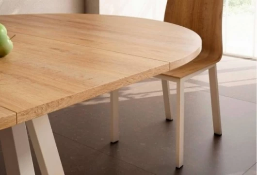 Mesa de comedor Ø 90 extensible, Mod. Liora Mesas de comedor en Bilbao