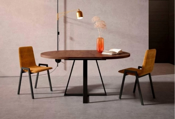 Mesa comedor Ø 1 extensible, Mod.Aspa Mesas de comedor en Bilbao