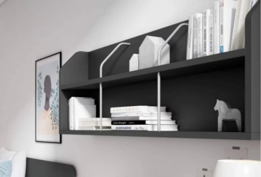 Escritorio juvenil con estantería, Mod. Alabama