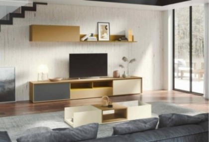 Mueble de salón de 302 cm, Mod. Mostu Muebles de Salón en Bilbao