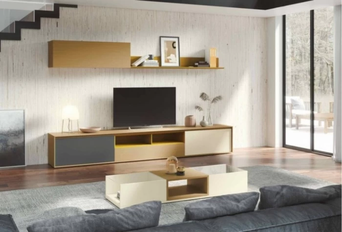 Mueble de salón de 302 cm, Mod. Mostu Muebles de Salón en Bilbao