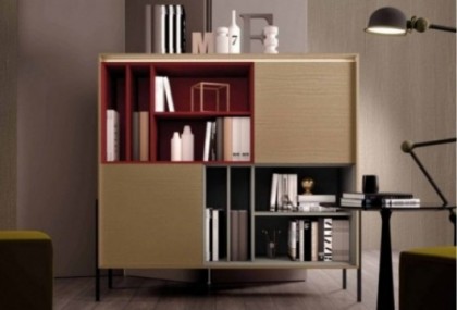 Estantería baja de 157 cm, Mod. Zoello Estanterias de salon en Bilbao