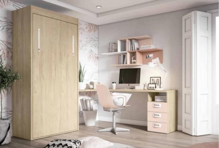 Dormitorio juvenil con cama abatible, Mod. Alegría Dormitorio Completo juvenil en Bilbao