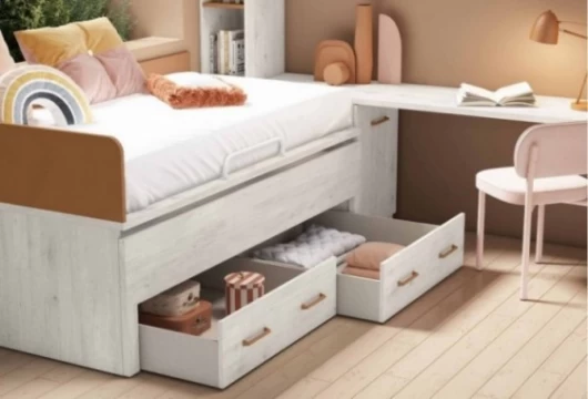 Dormitorio juvenil puente con armario rincon Mod. Kai Dormitorio Completo juvenil en Bilbao