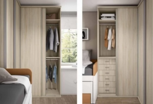 Dormitorio juvenil con armario rincón, Mod. Danielle Dormitorio Completo juvenil en Bilbao