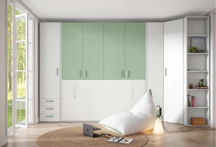 Dormitorio juvenil cama abatible horizontal, Mod. Vilma Dormitorio Completo juvenil en Bilbao