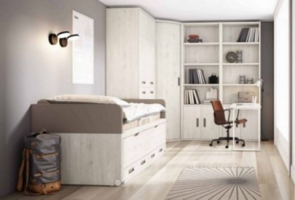 Dormitorio juvenil completo, Mod. Alexander Dormitorio Completo juvenil en Bilbao