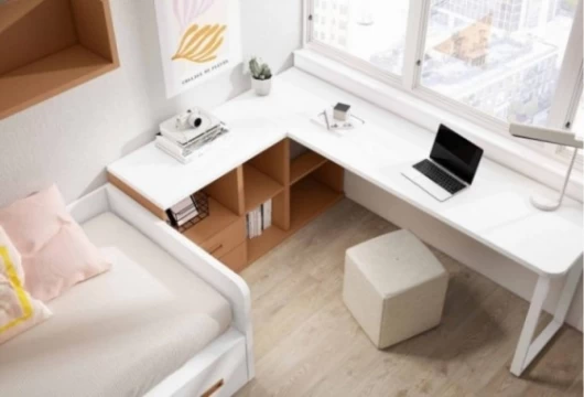 Dormitorio juvenil con escritorio, Mod. Scorfano Dormitorio Completo juvenil en Bilbao