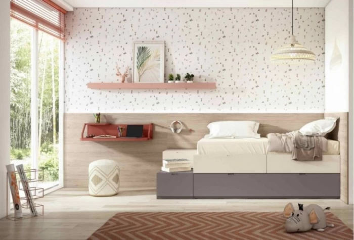 Dormitorio juvenil con escritorio, Mod. Blaze Dormitorio Completo juvenil en Bilbao