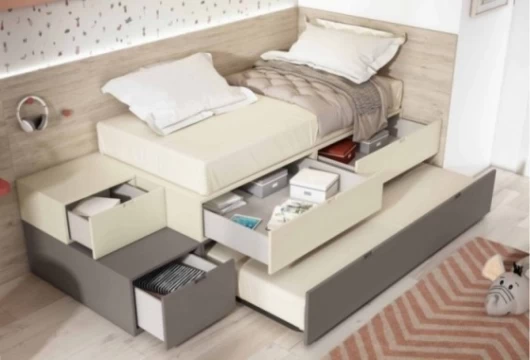 Dormitorio juvenil con escritorio, Mod. Blaze Dormitorio Completo juvenil en Bilbao