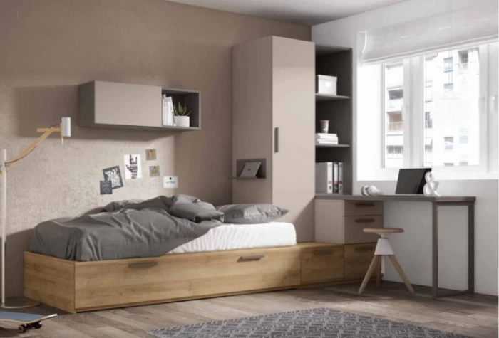 Dormitorio juvenil completo, Mod. Tarquin Dormitorio Completo juvenil en Bilbao