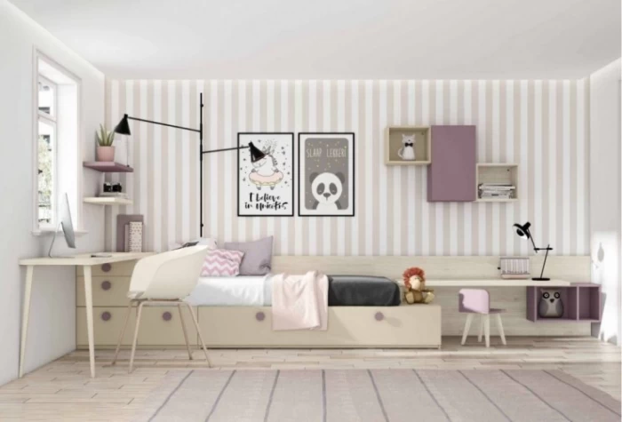 Dormitorio juvenil con 2 escritorios, Mod. Barry Dormitorio Completo juvenil en Bilbao