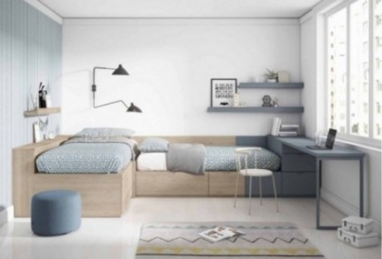 Dormitorio juvenil sin armario, Mod. Danny Dormitorio Completo juvenil en Bilbao