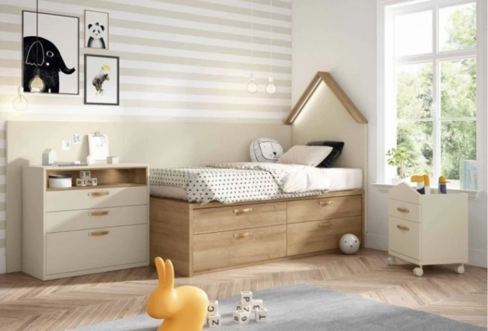 Dormitorio juvenil sin armario, Mod. Jake Dormitorio Completo juvenil en Bilbao