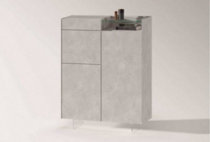 Aparador alto de 123 cm, Mod. Cemento Aparadores en Bilbao