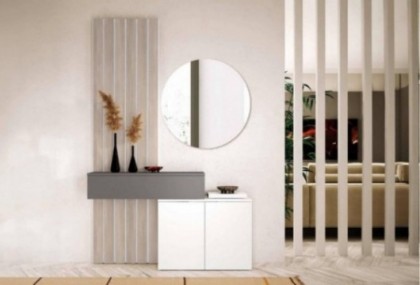 Recibidor de 140 cm con panel, Mod. Norgris