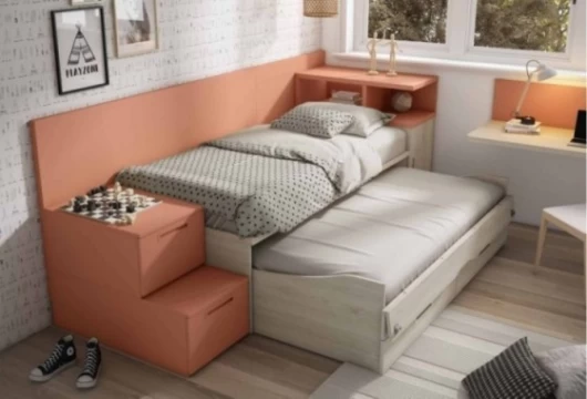Dormitorio juvenil TRACKER con Bicama y Escritorio 150 cm Dormitorio Completo juvenil en Bilbao