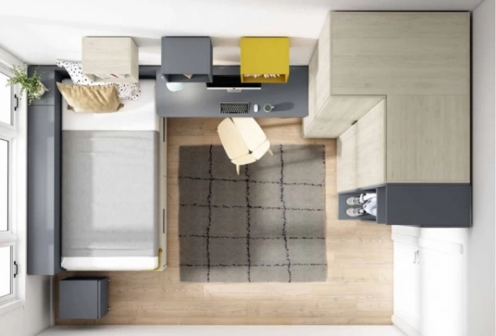 Dormitorio juvenil, Mod. Willy Dormitorio Completo juvenil en Bilbao