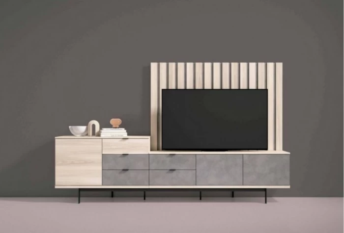 Mueble de salón de 275 cm, Mod. Risto Muebles de Salón en Bilbao