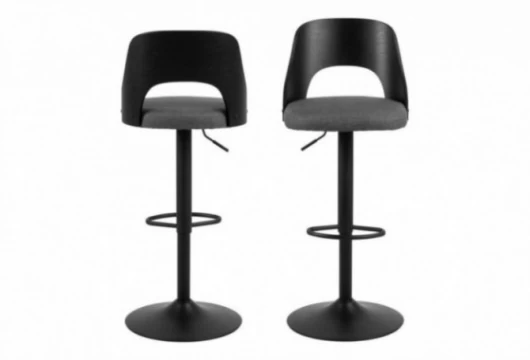 Taburete tapizado gris, Mod. Lucky Taburetes de Comedor en Bilbao