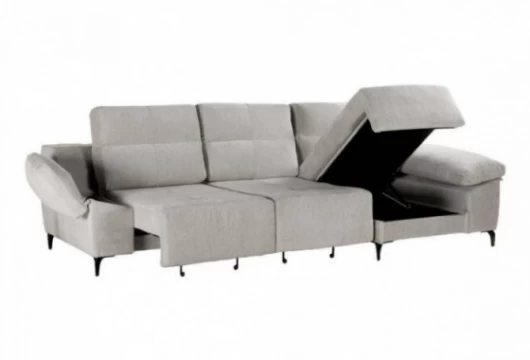 Sofá chaiselongue gris, Mod. York