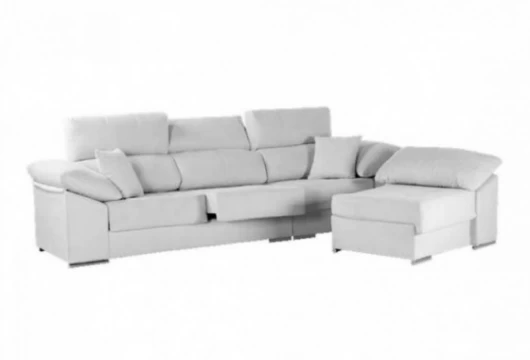 Sofá chaiselongue gris, Mod. Raleigh