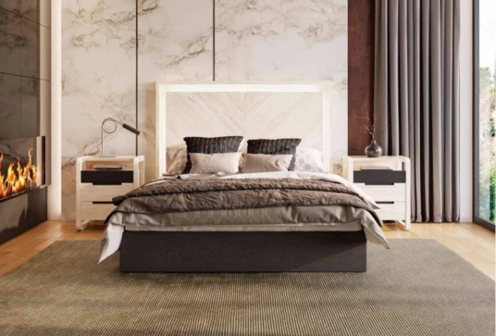 Cabecero cama y 2 mesitas, Mod. Berna 2 Conjuntos Dormitorio en Bilbao