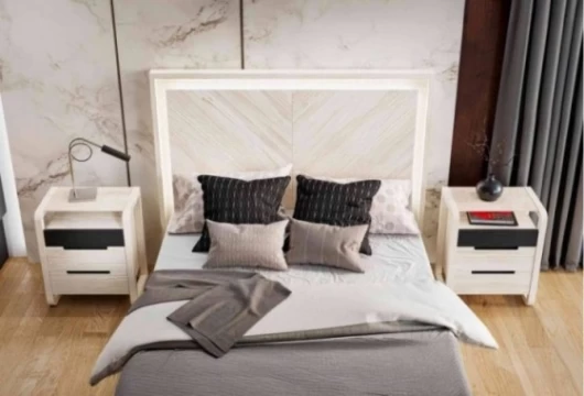 Cabecero cama y 2 mesitas, Mod. Berna 2 Conjuntos Dormitorio en Bilbao