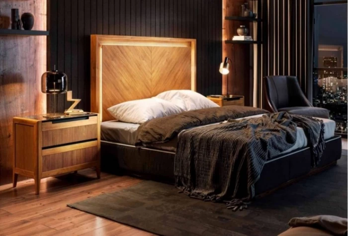 Cabecero cama y 2 mesitas, Mod. Tallin 1 Conjuntos Dormitorio en Bilbao