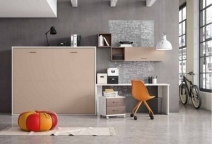 Cama abatible horizontal de 150 cm, Mod. Toffee