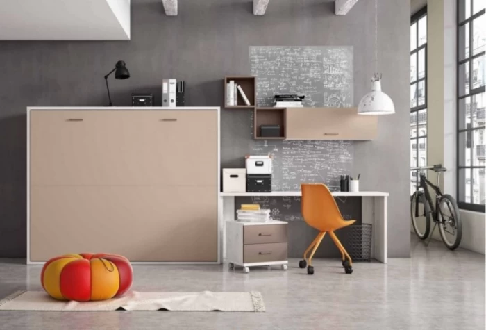 Cama abatible horizontal de 150 cm, Mod. Toffee