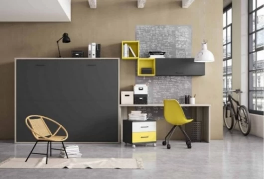 Cama abatible horizontal de 150 cm, Mod. Toffee