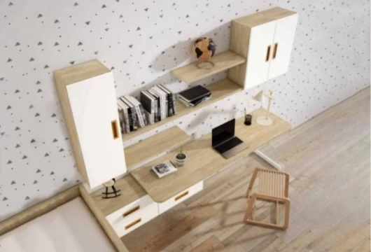 Dormitorio juvenil con escritorio, Mod. Aladar Dormitorio Completo juvenil en Bilbao