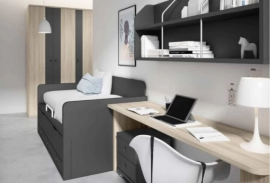 Dormitorio juvenil completo, Mod. Alistair Dormitorio Completo juvenil en Bilbao