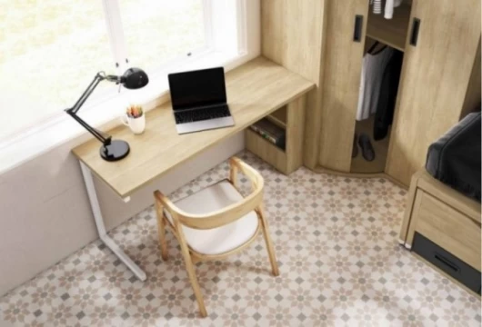 Dormitorio juvenil con armario rincón, Mod. Krei Dormitorio Completo juvenil en Bilbao