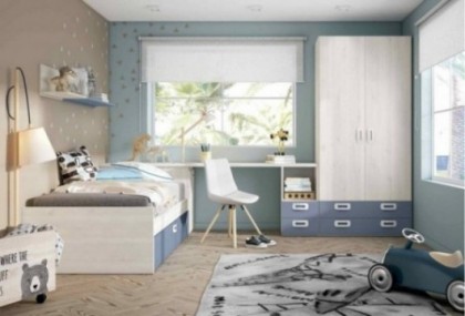 Dormitorio juvenil con cama nido, Mod. Bart Dormitorio Completo juvenil en Bilbao