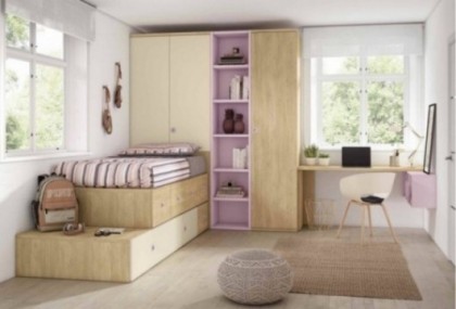 Dormitorio juvenil completo, Mod. Momakase Dormitorio Completo juvenil en Bilbao