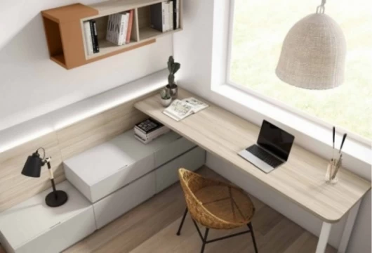 Dormitorio juvenil con zona de estudio, Mod. Sarah