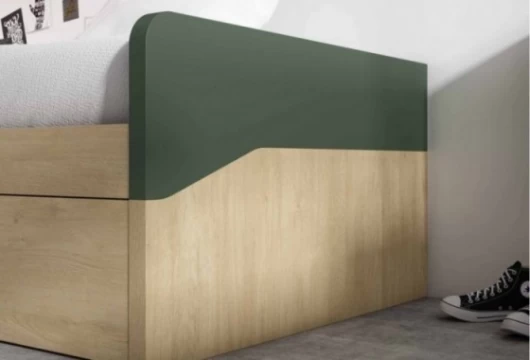 Dormitorio juvenil con zona de estudio, Mod. Rubí