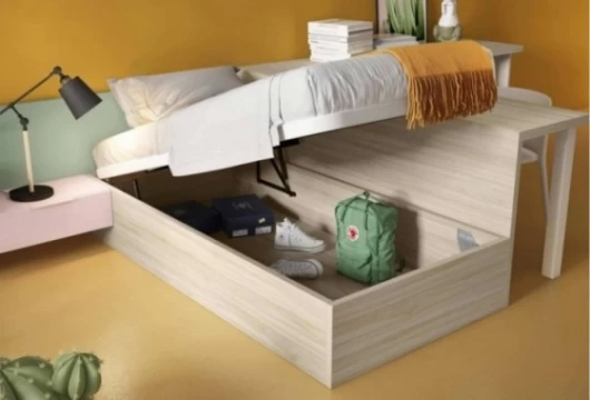 Dormitorio juvenil con zona de estudio, Mod. Shank