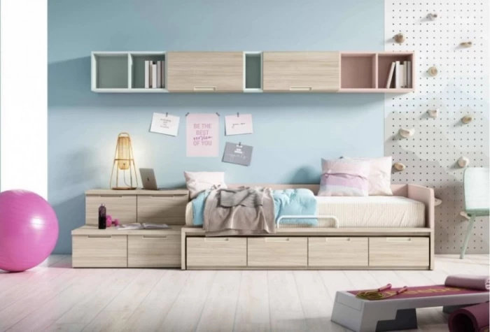 Dormitorio juvenil con tatami desplazable Mod. Bob Dormitorio Completo juvenil en Bilbao