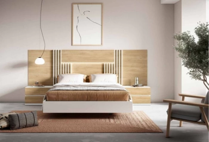 Cabecero y 2 mesitas, Mod. Aria Conjuntos Dormitorio en Bilbao
