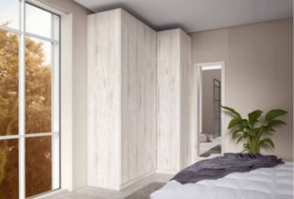 Armario rincón de 2 puertas plegables, Mod. Rustar Armarios de Dormitorio en Bilbao