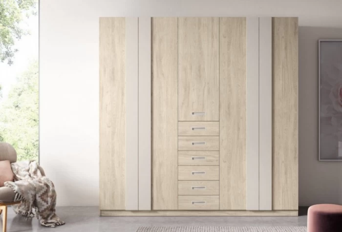 Armario de 5 puertas con cajones, Mod. Auco Armarios de Dormitorio en Bilbao