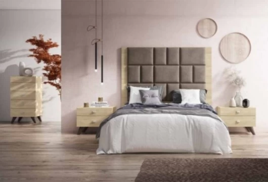 Cabecero de cama y 2 mesitas Mod. Como Conjuntos Dormitorio en Bilbao